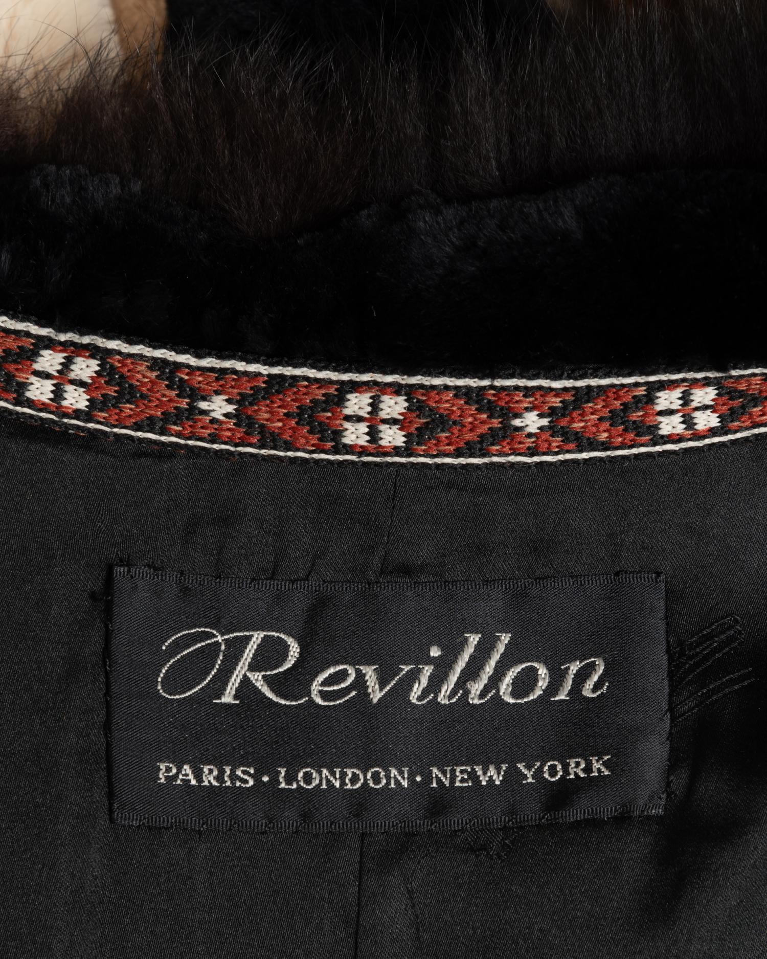 Revillon Fur Cape with design by Ford Ruthling, 1980-90s