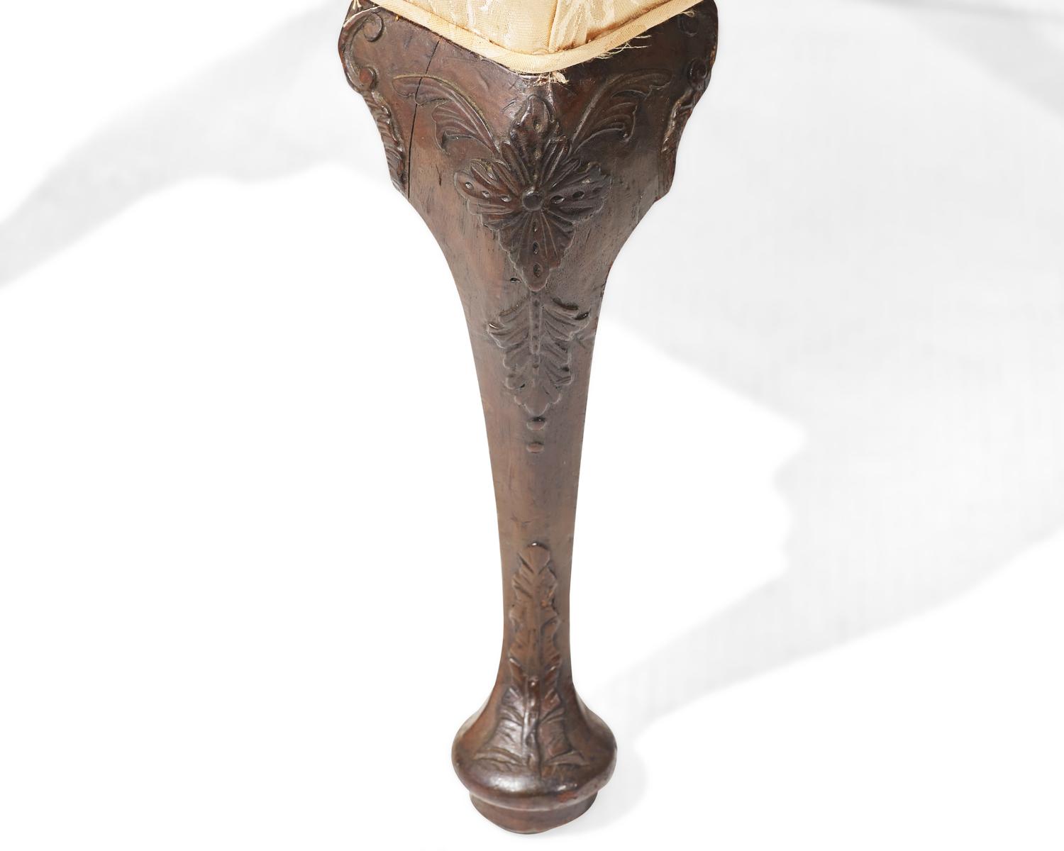 A George II mahogany stool, circa 1740