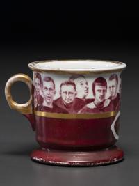 A Football Coach's Porcelain Occupational Shaving Mug Belonging to Amos Alonzo Stagg