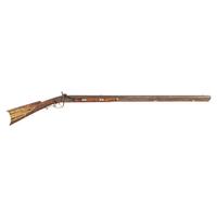 Attractive Percussion Half-Stock Rifle by Charles Bontemps of Camden, NJ