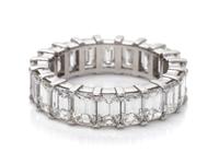 A Platinum and Diamond Eternity Band,