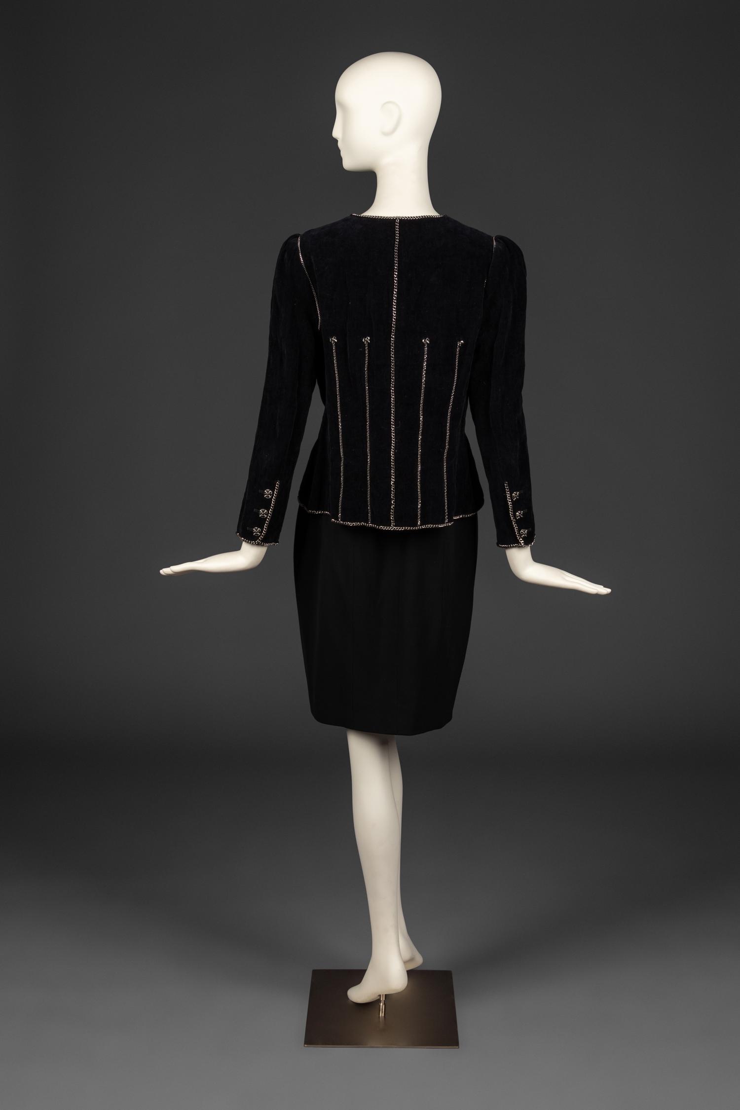 Chanel Velvet Jacket with Chain Details, 2006
