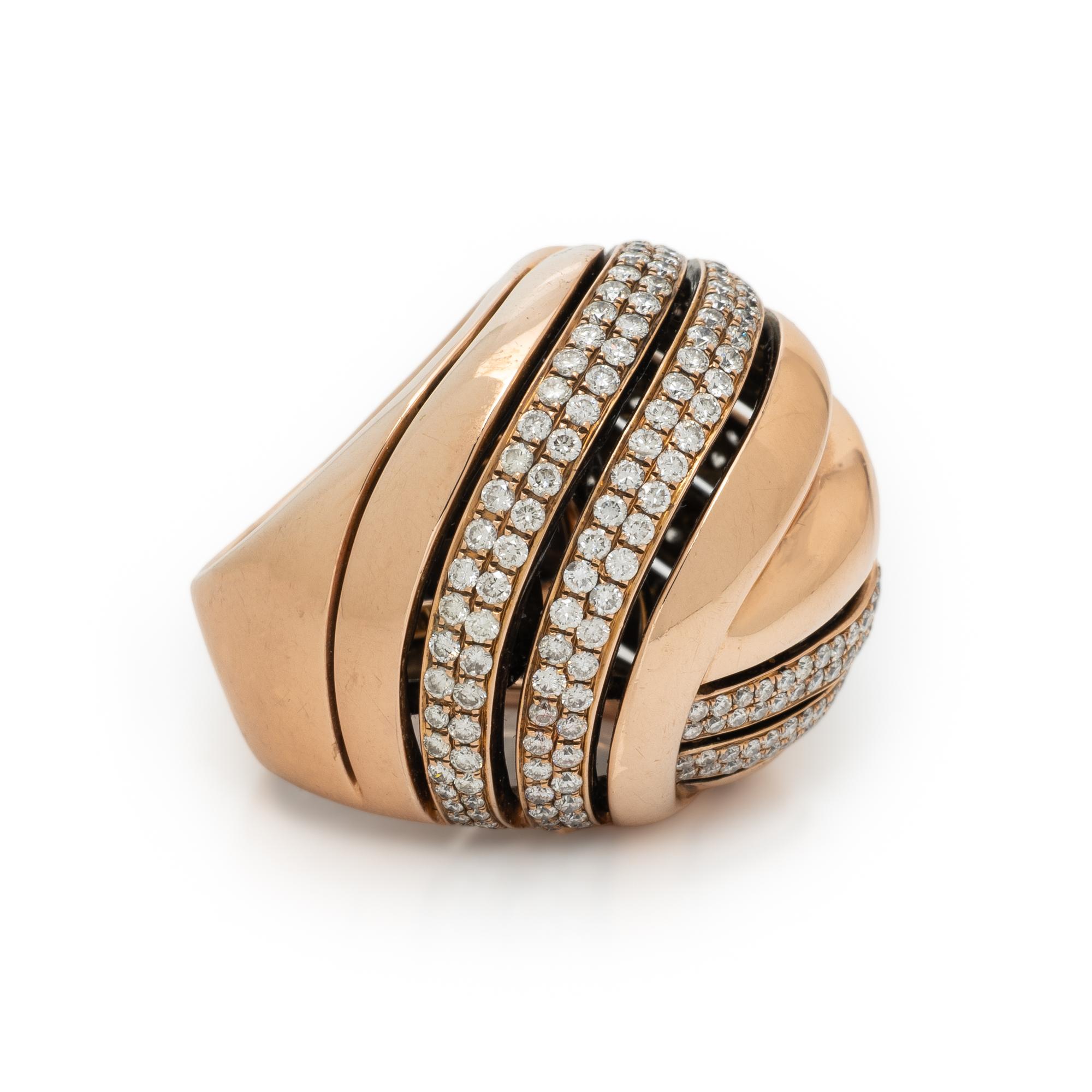 ROSE GOLD AND DIAMOND RING