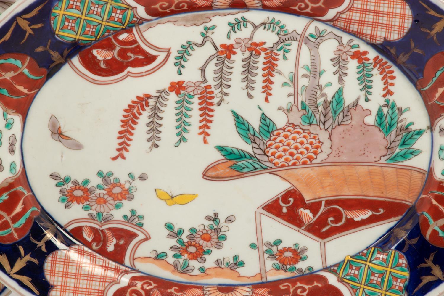 Five Japanese Imari Porcelain Plates