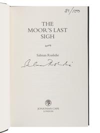 RUSHDIE, Salman (b. 1947). The Moor’s Last Sigh . London: Jonathan Cape, 1995.