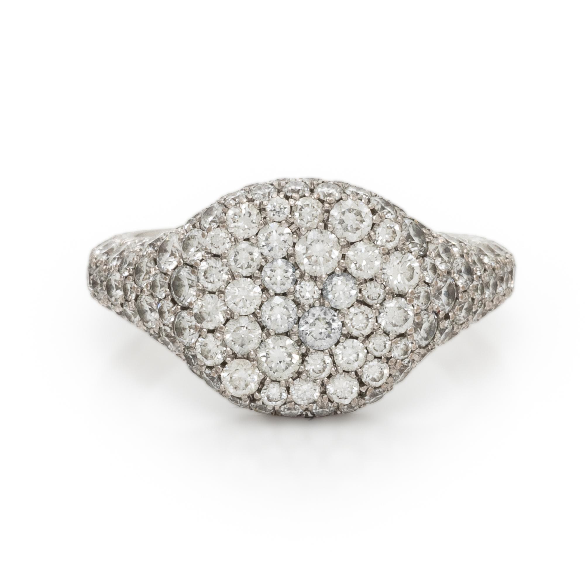 David Yurman, 'Petite Pavé', Diamond and White Gold Ring