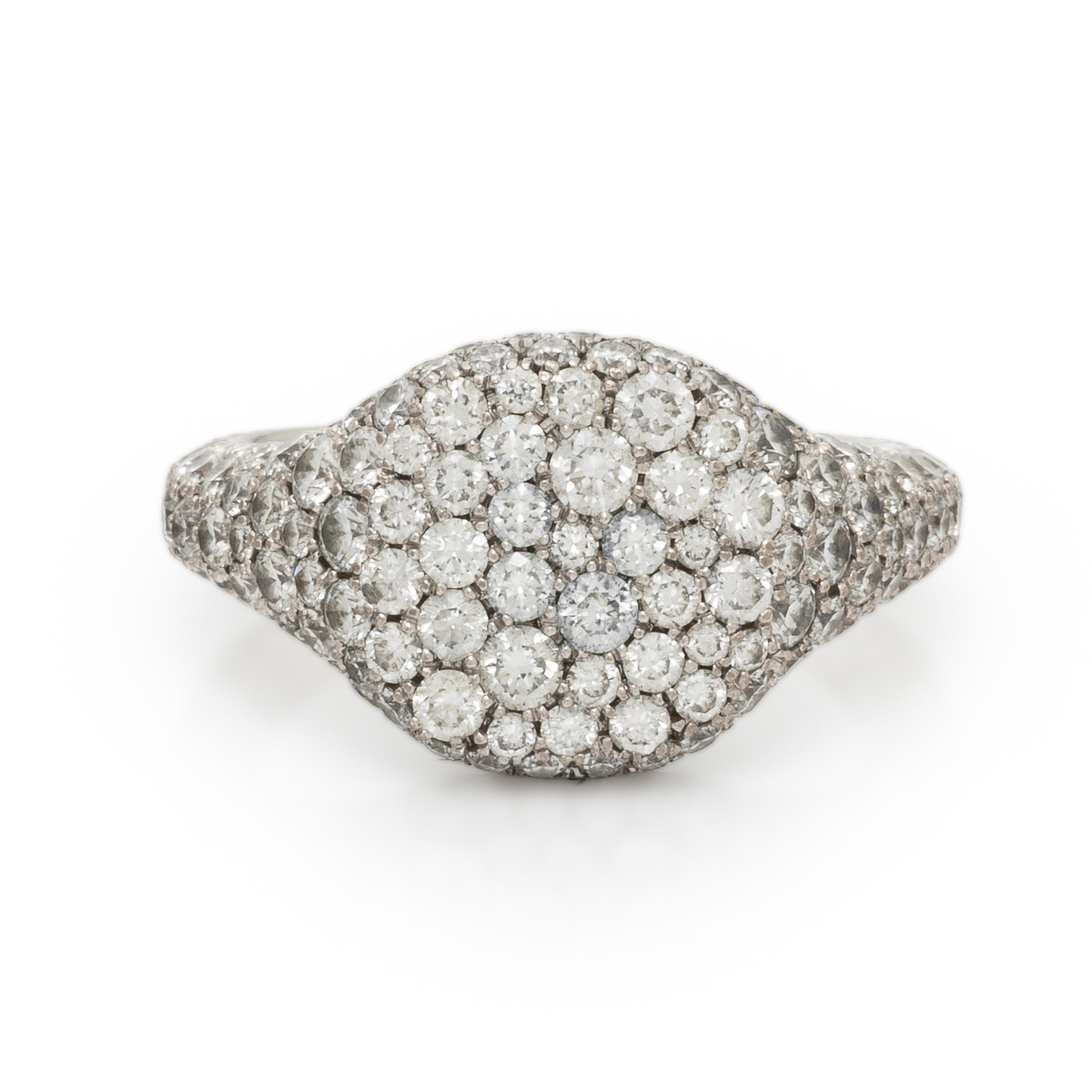 David Yurman, 'Petite Pavé', Diamond and White Gold Ring