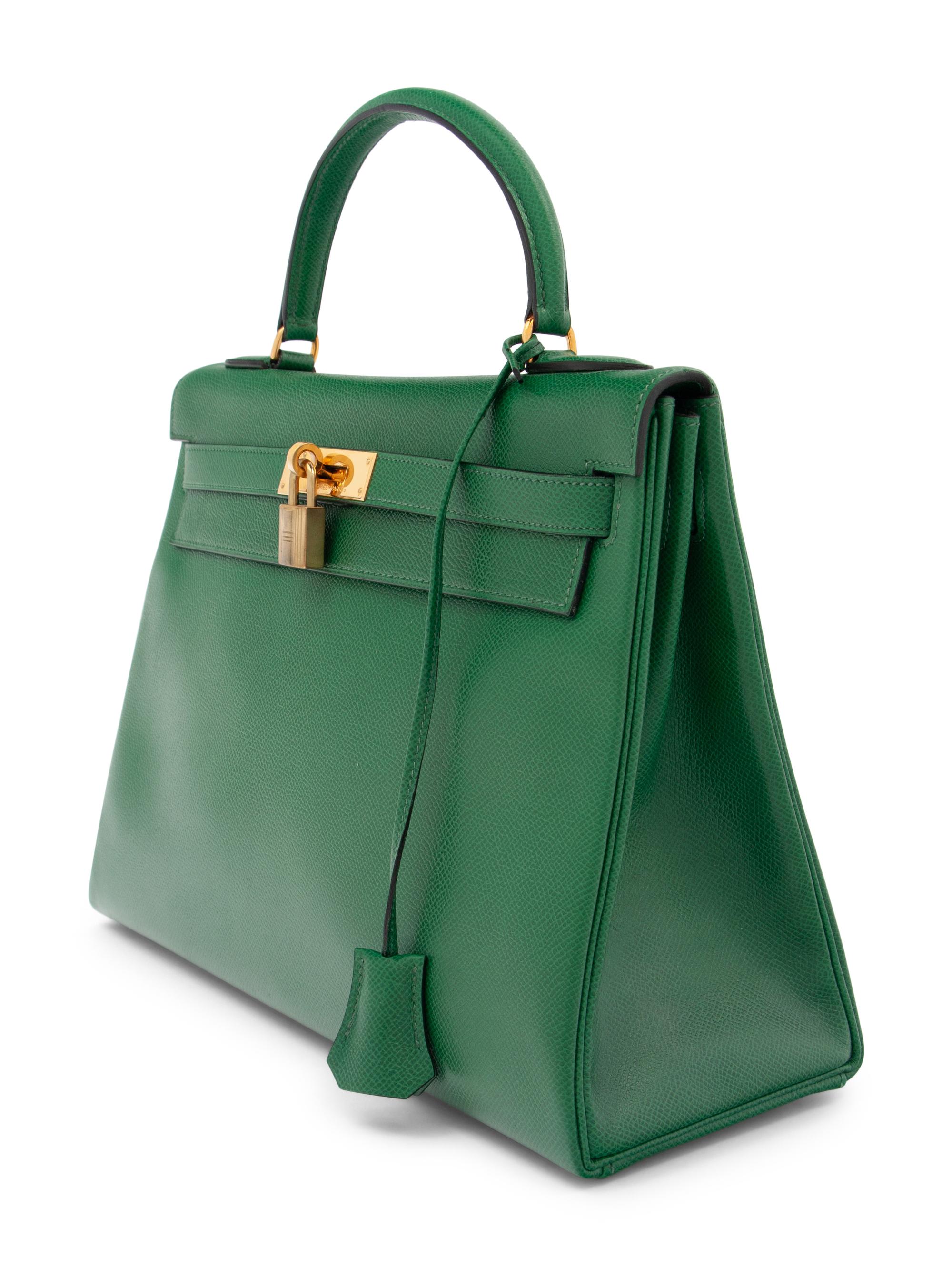 Hermès Green Kelly Bag 32cm, 1988