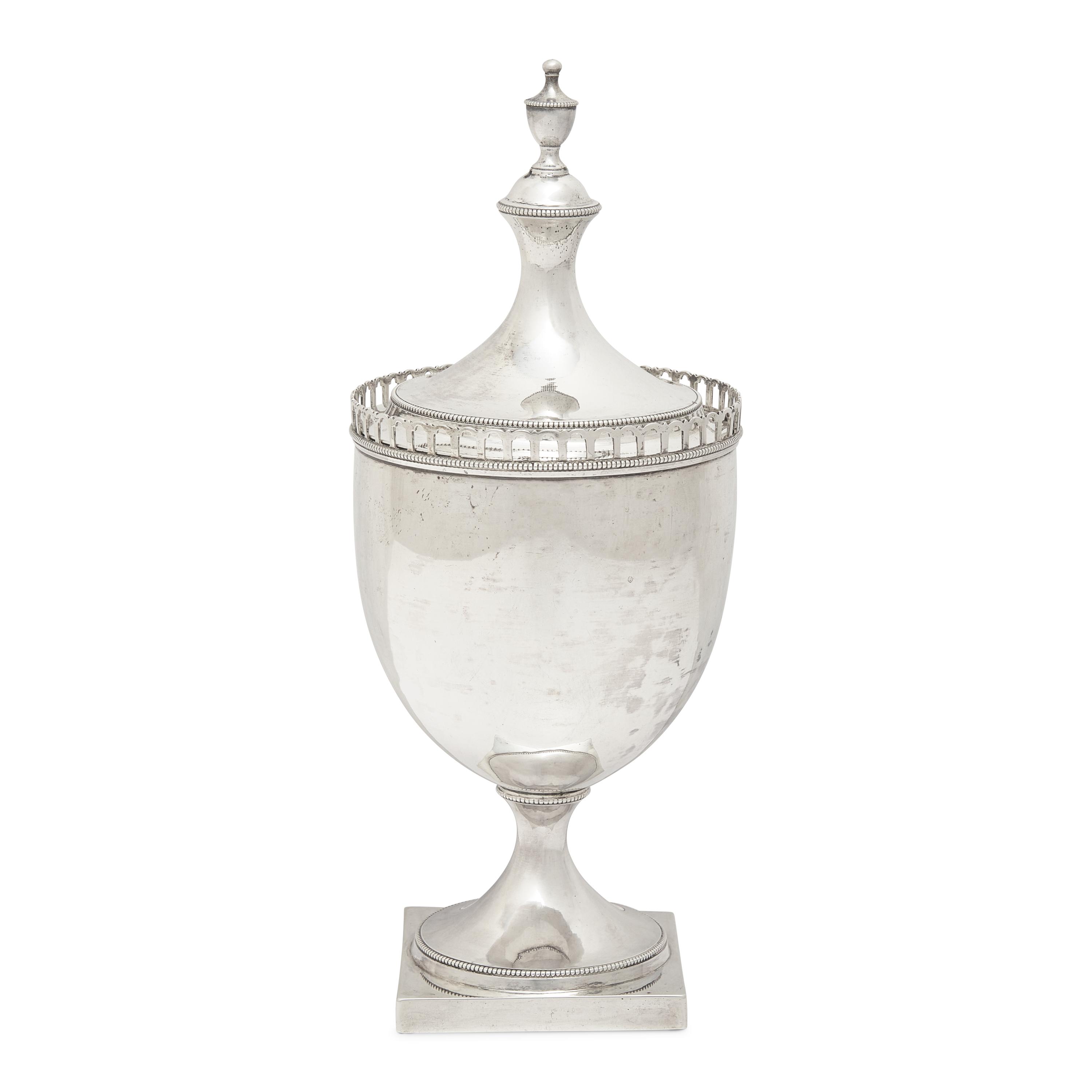 A Federal Silver Sugar Urn