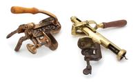 Two Continental Bronze and Iron Bottle Openers Height of larger 12 1/2 inches. — 19TH CENTURY