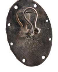 Sterling Silver Carved Maskette Post Earrings