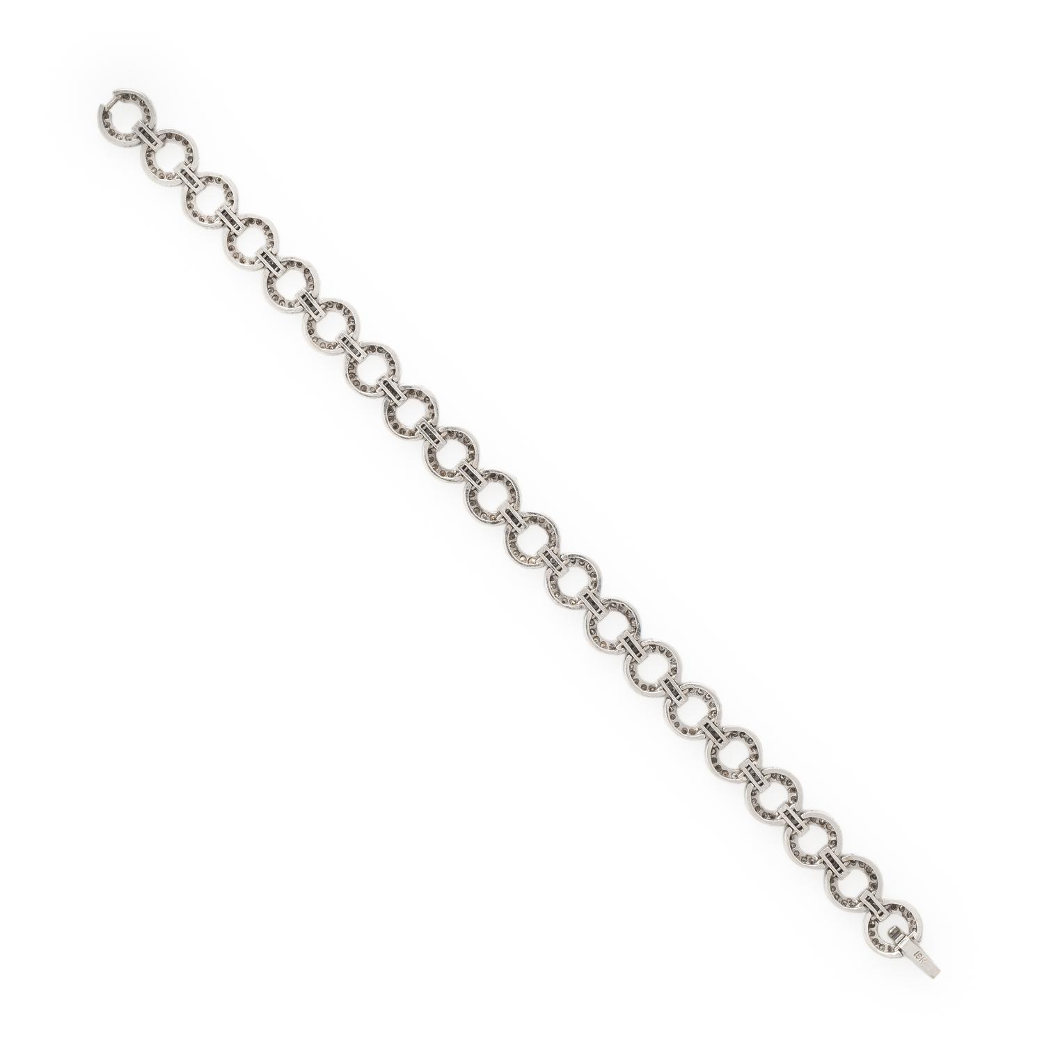 DIAMOND AND WHITE GOLD BRACELET