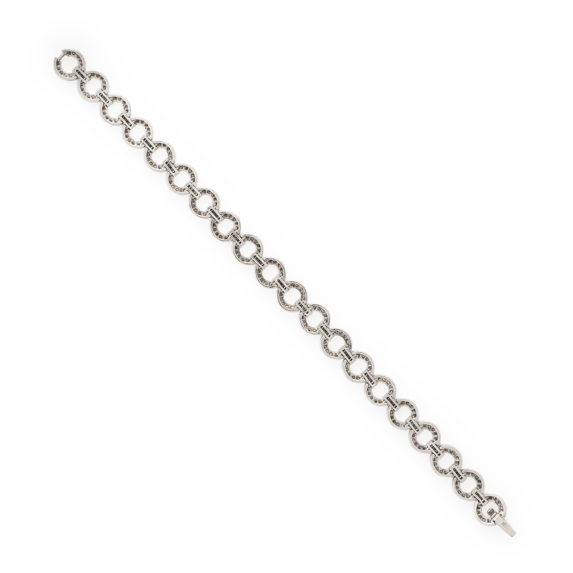 DIAMOND AND WHITE GOLD BRACELET