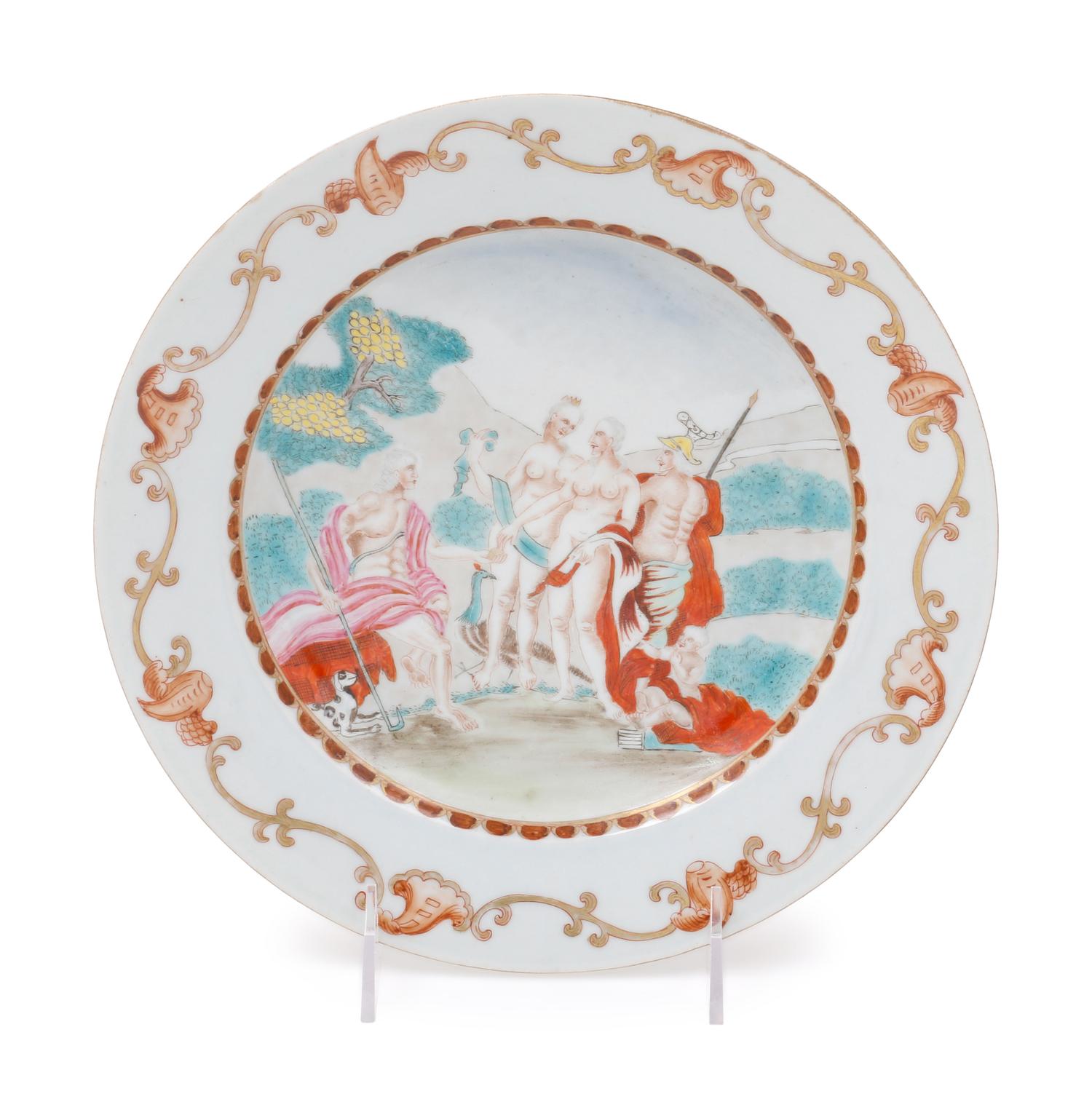 A Chinese Export Famille Rose Porcelain Plate
