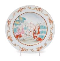 A Chinese Export Famille Rose Porcelain Plate