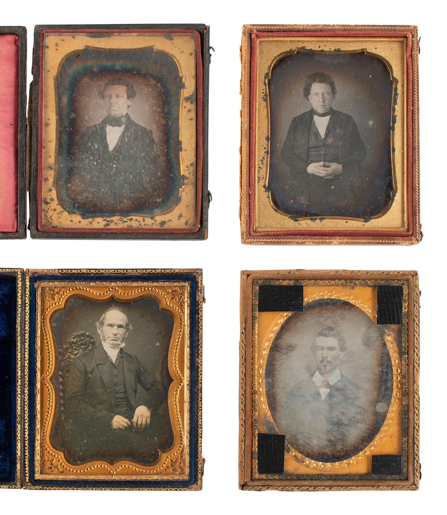 [EARLY PHOTOGRAPHY]. 23 quarter plate daguerreotypes featuring men of varying ages.