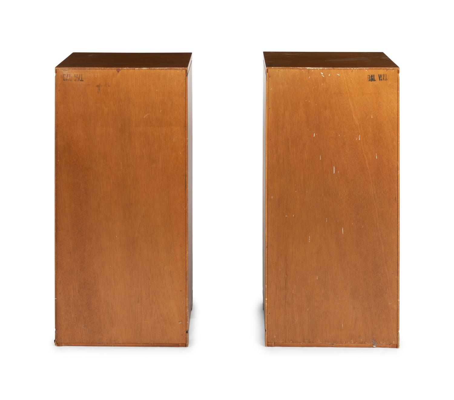 A Pair of Teak Sheet Music Cabinets