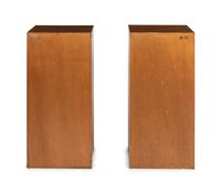 A Pair of Teak Sheet Music Cabinets