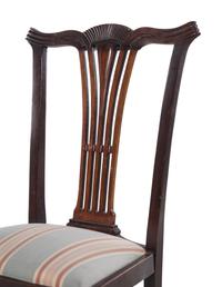 A Set of Six George III Style Mahogany Dining Chairs