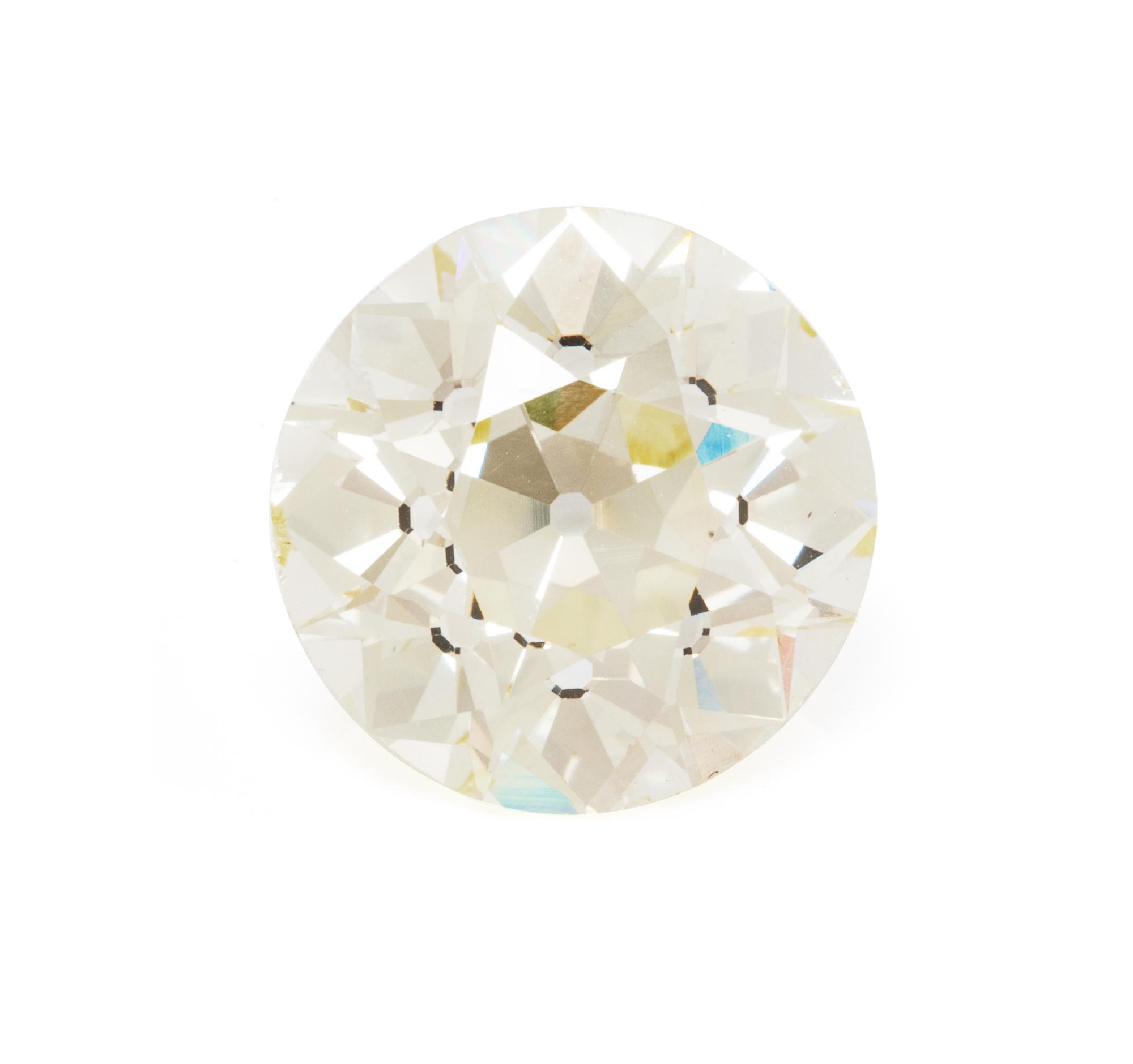 A 6.34 Carat Old European Cut Diamond,