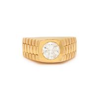 YELLOW GOLD AND DIAMOND RING
