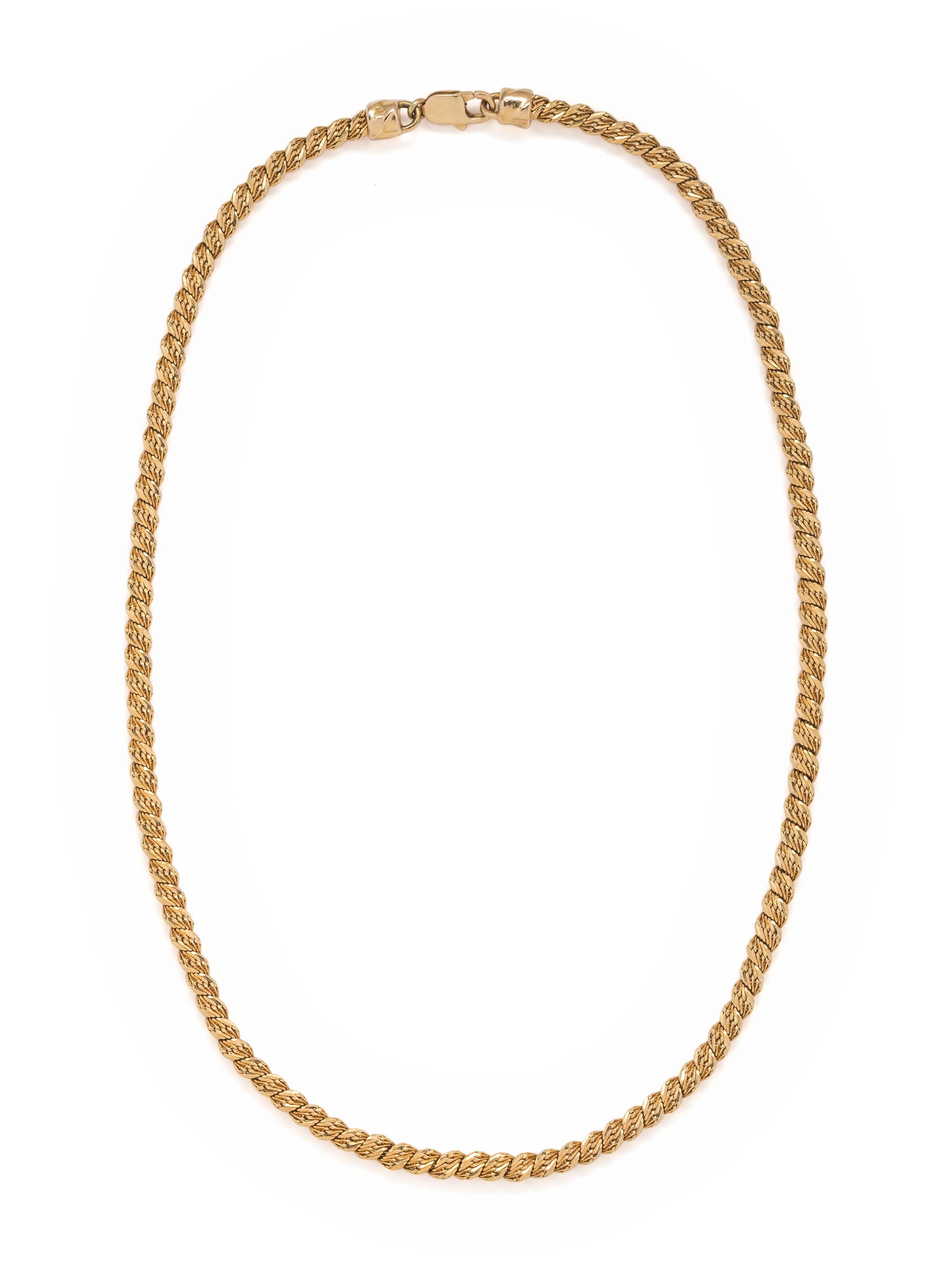 YELLOW GOLD NECKLACE