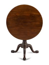An George III Mahogany Tripod Tea Table
