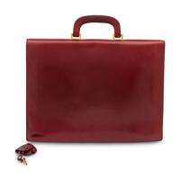 Gucci, Maroon Leather Briefcase, 1980's