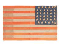 [FLAGS]. 36-star American parade flag. Ca 1865-1867.