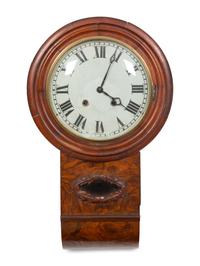 A Late Regency Drop Dial Fusée Wall Clock