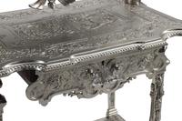 A French Silvered Iron Dressing Table
