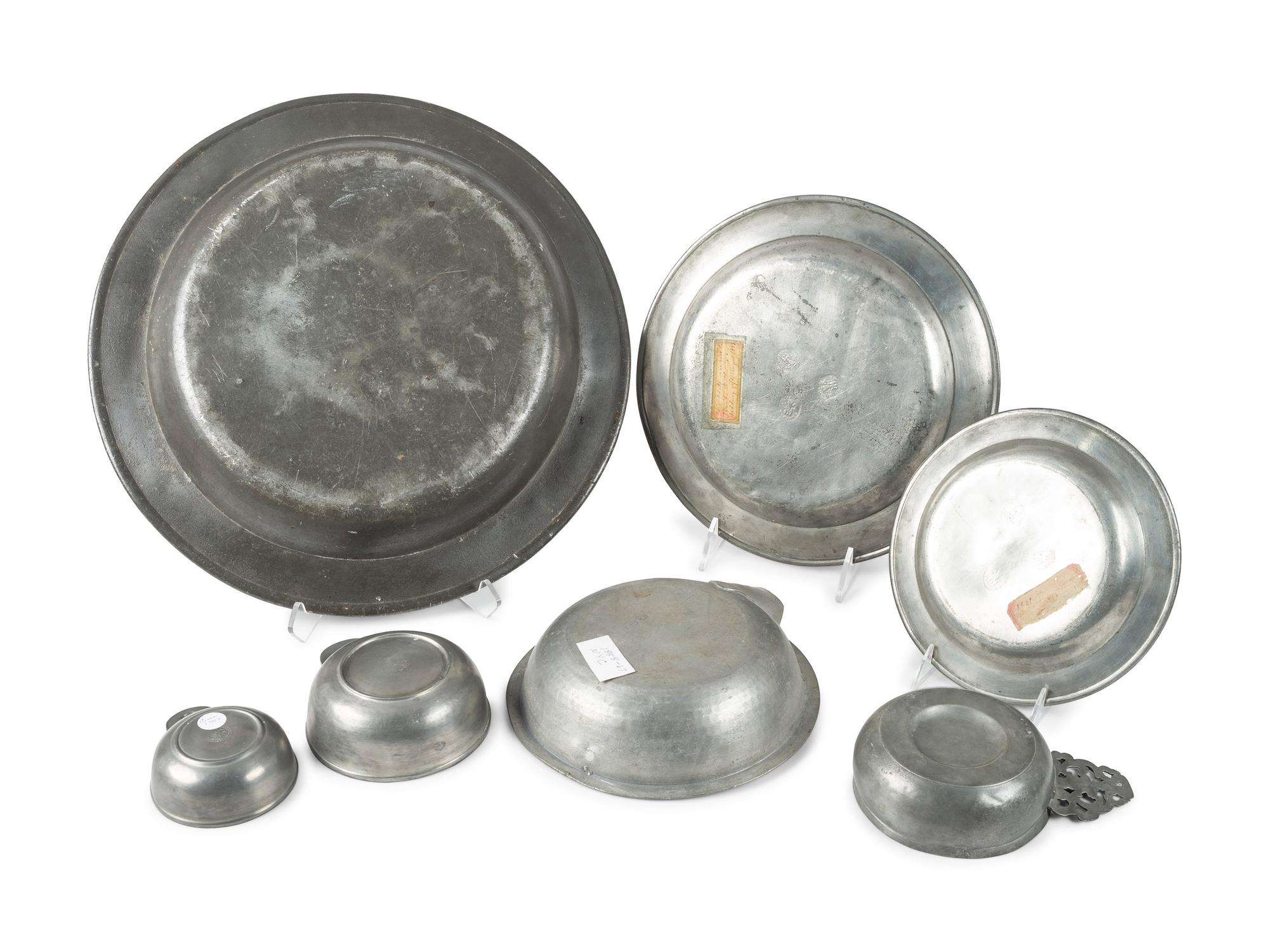 A Collection of American Pewter Table Articles