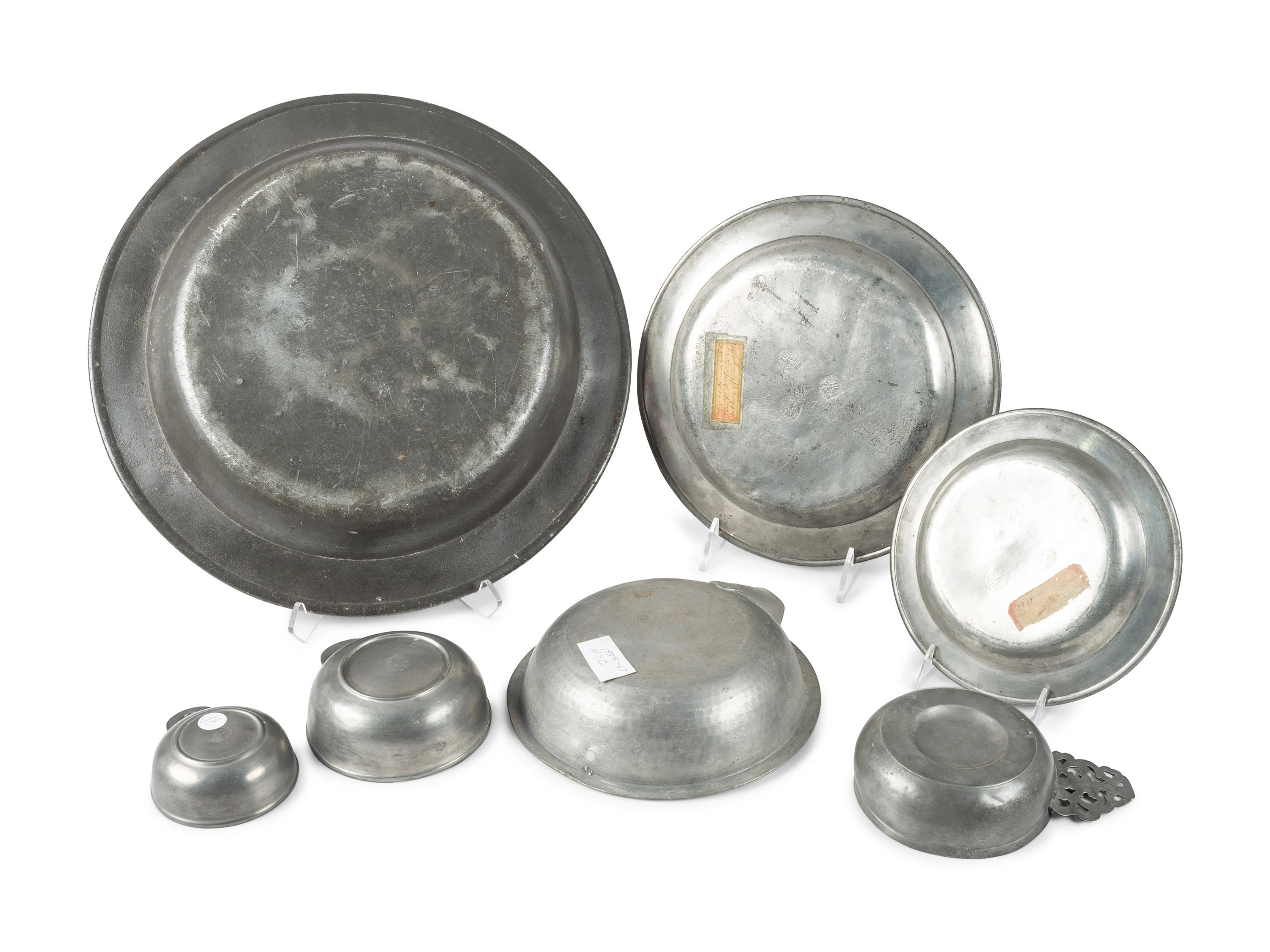A Collection of American Pewter Table Articles
