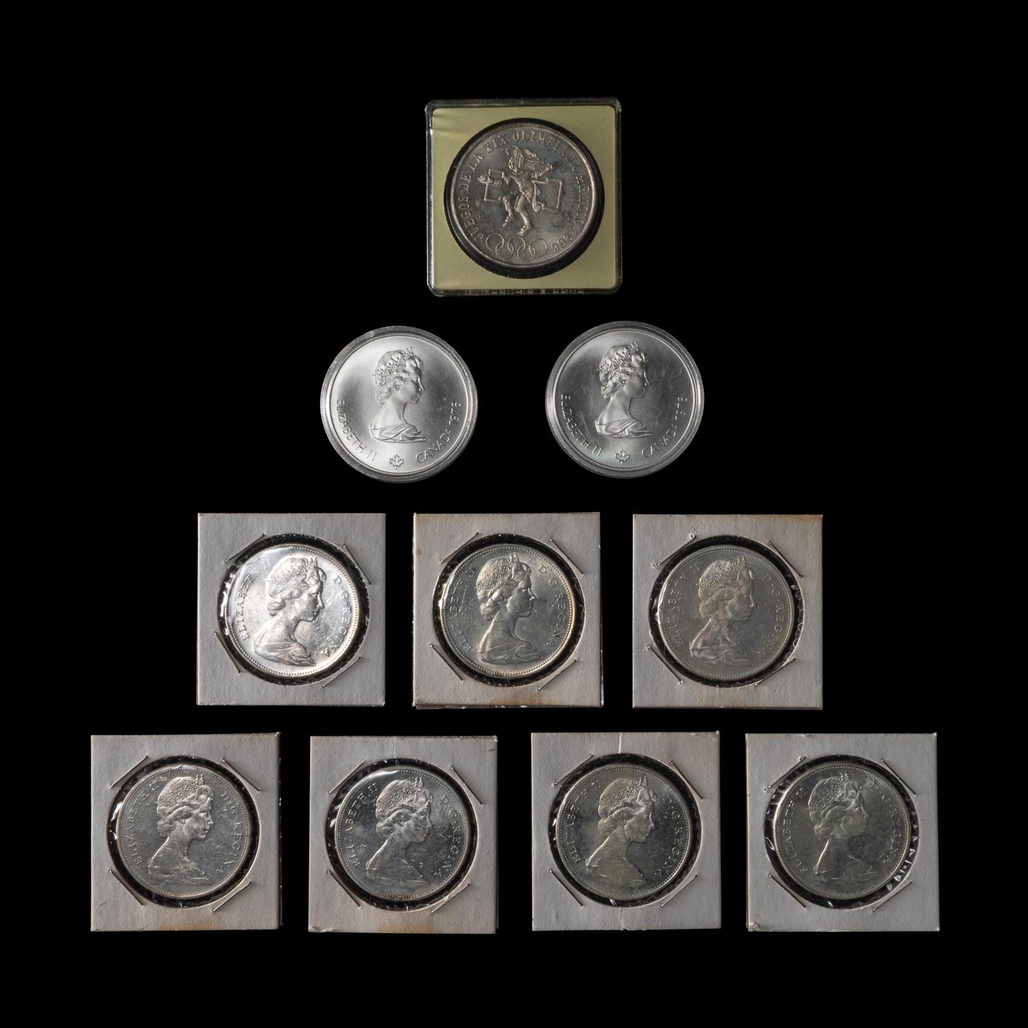 A Collection of Canadian and Mexican Coins