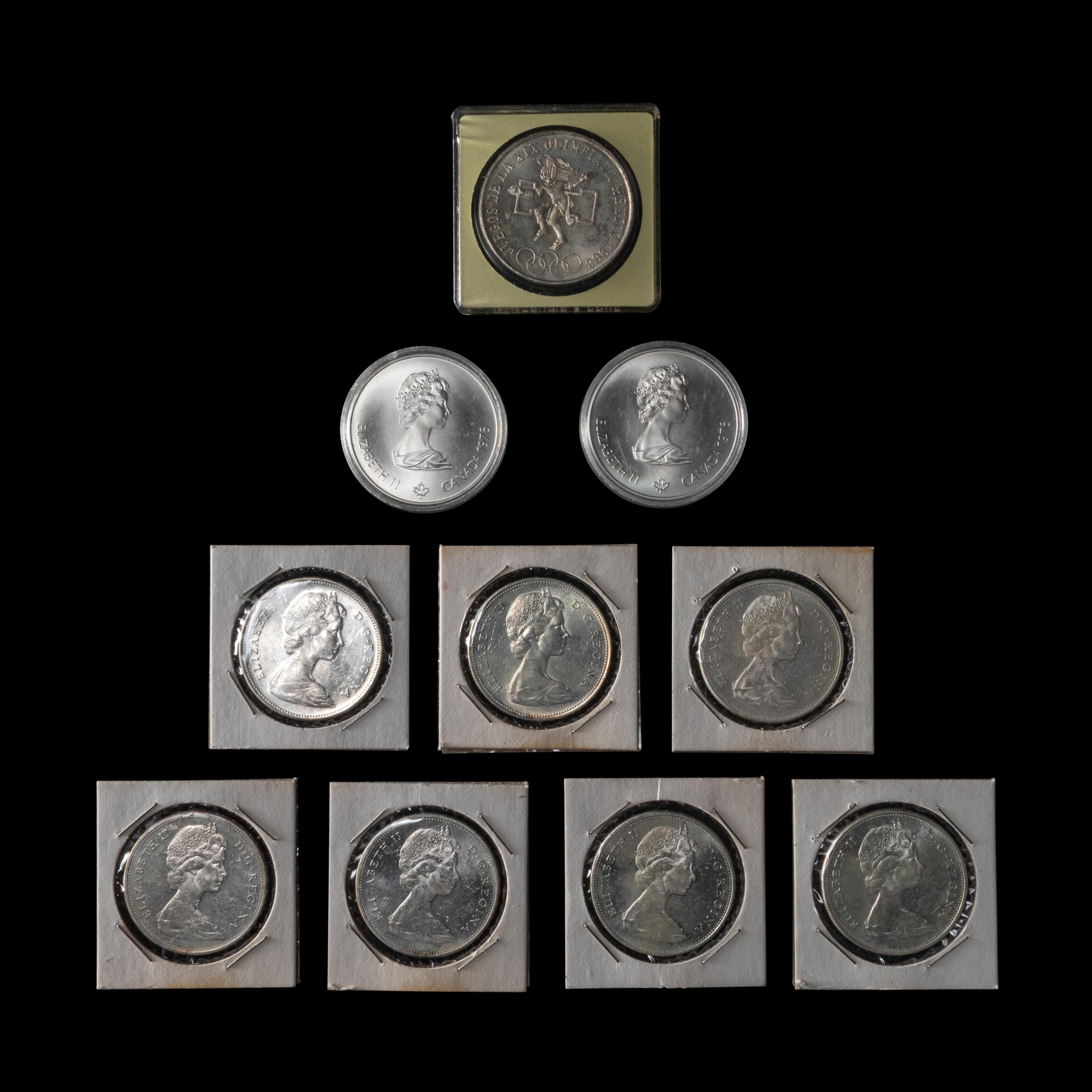 A Collection of Canadian and Mexican Coins