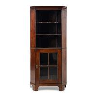 A George II Walnut Display Cabinet