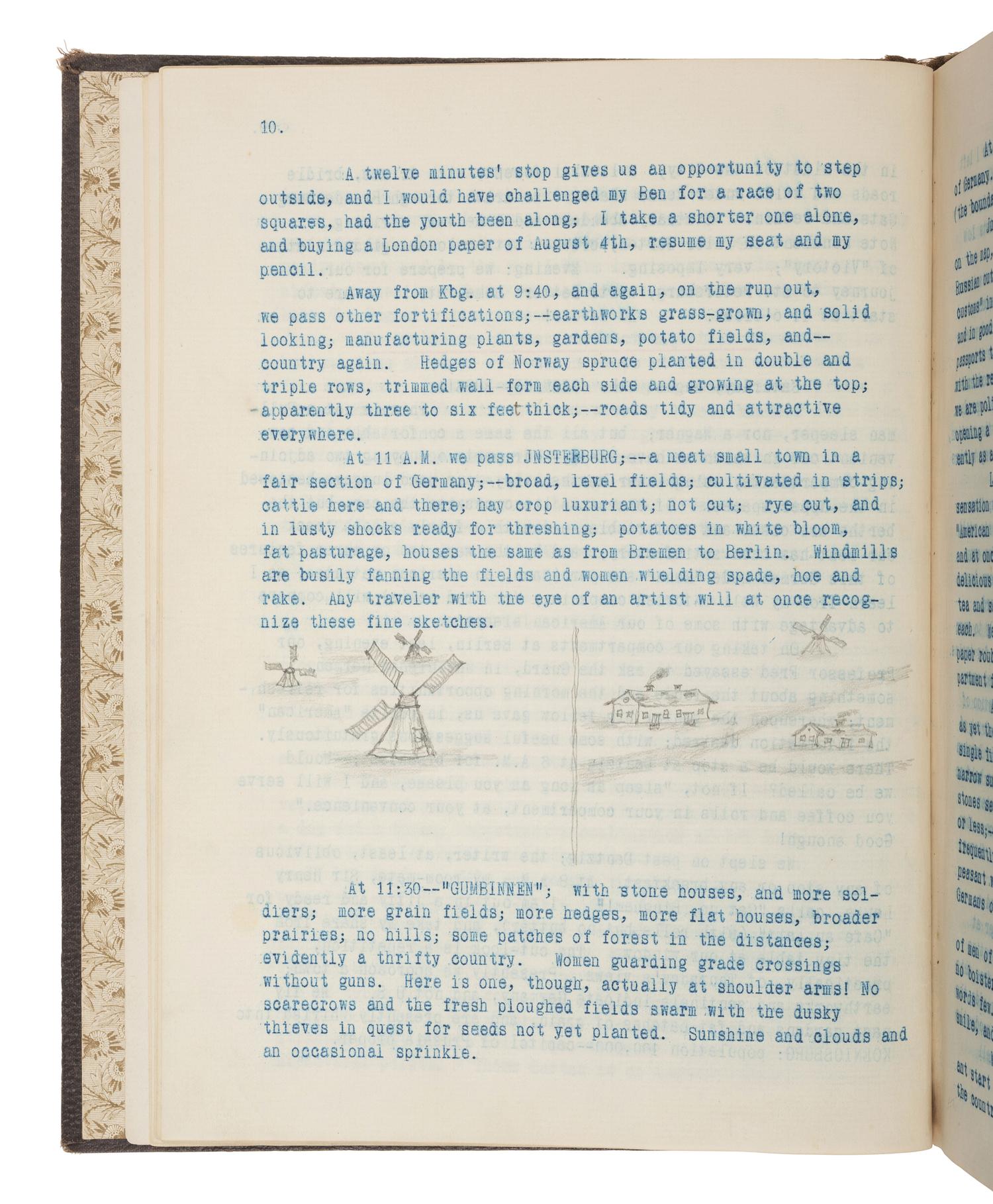 [TRAVEL] -- [BUSINESS]. European travel journal of Stillman R. Bingham (1829-1896), 1894.