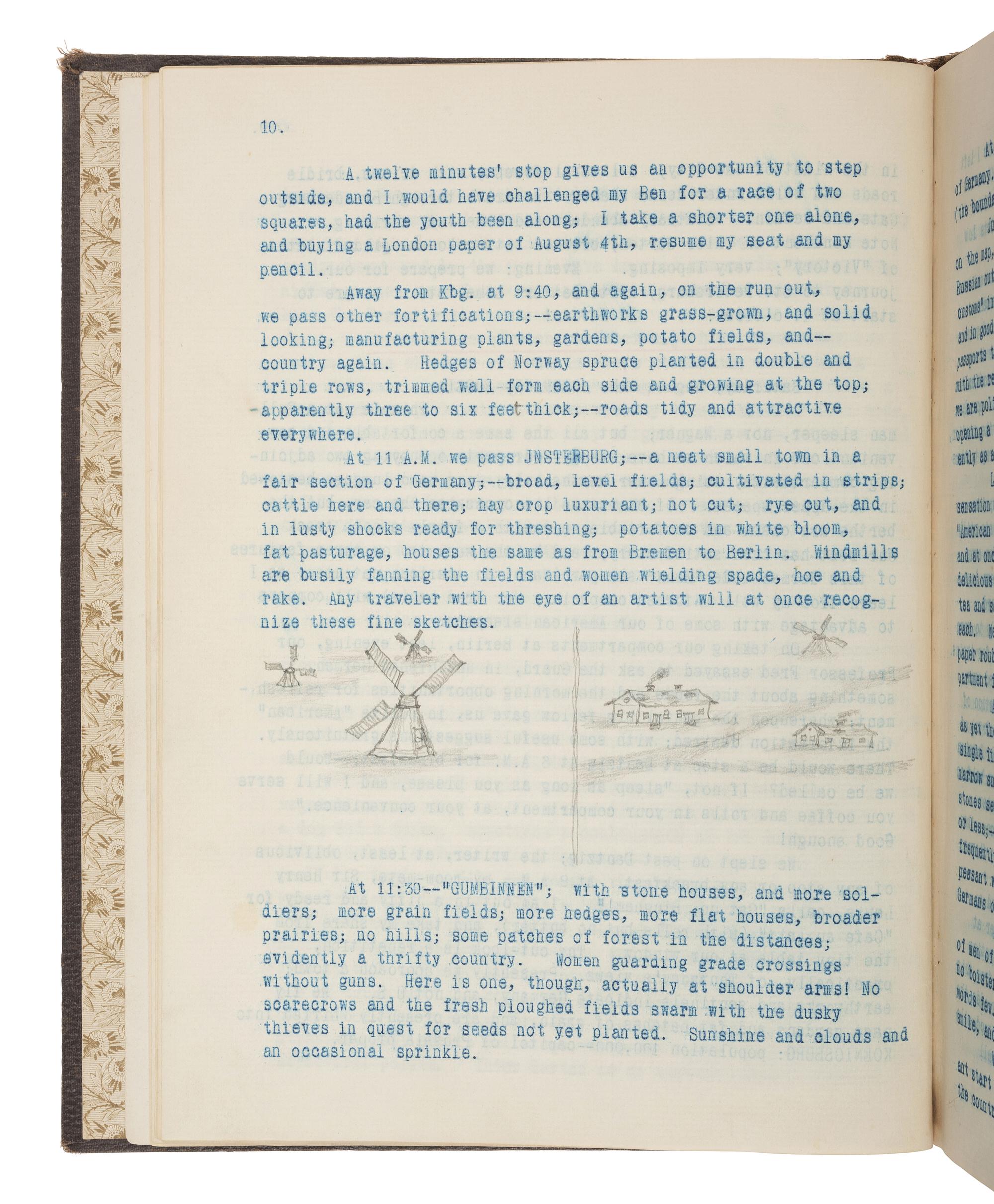 [TRAVEL] -- [BUSINESS]. European travel journal of Stillman R. Bingham (1829-1896), 1894.