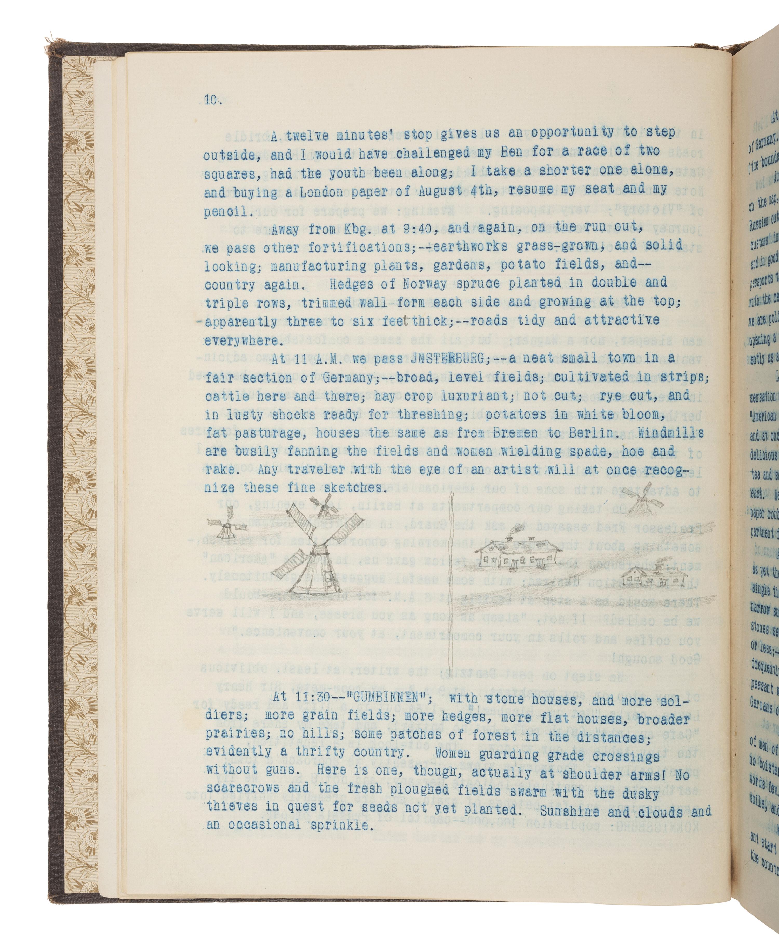 [TRAVEL] -- [BUSINESS]. European travel journal of Stillman R. Bingham (1829-1896), 1894.