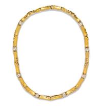 A 24 and 18 Karat Yellow Gold and Diamond Necklace, Mark Patterson, 78.10 dwts.