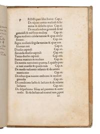 SCOTUS, Michael (1175-ca 1232). Liber physiognomiae . [Venice: Jacobus de Fivizzano, Lunensis], 1477.
