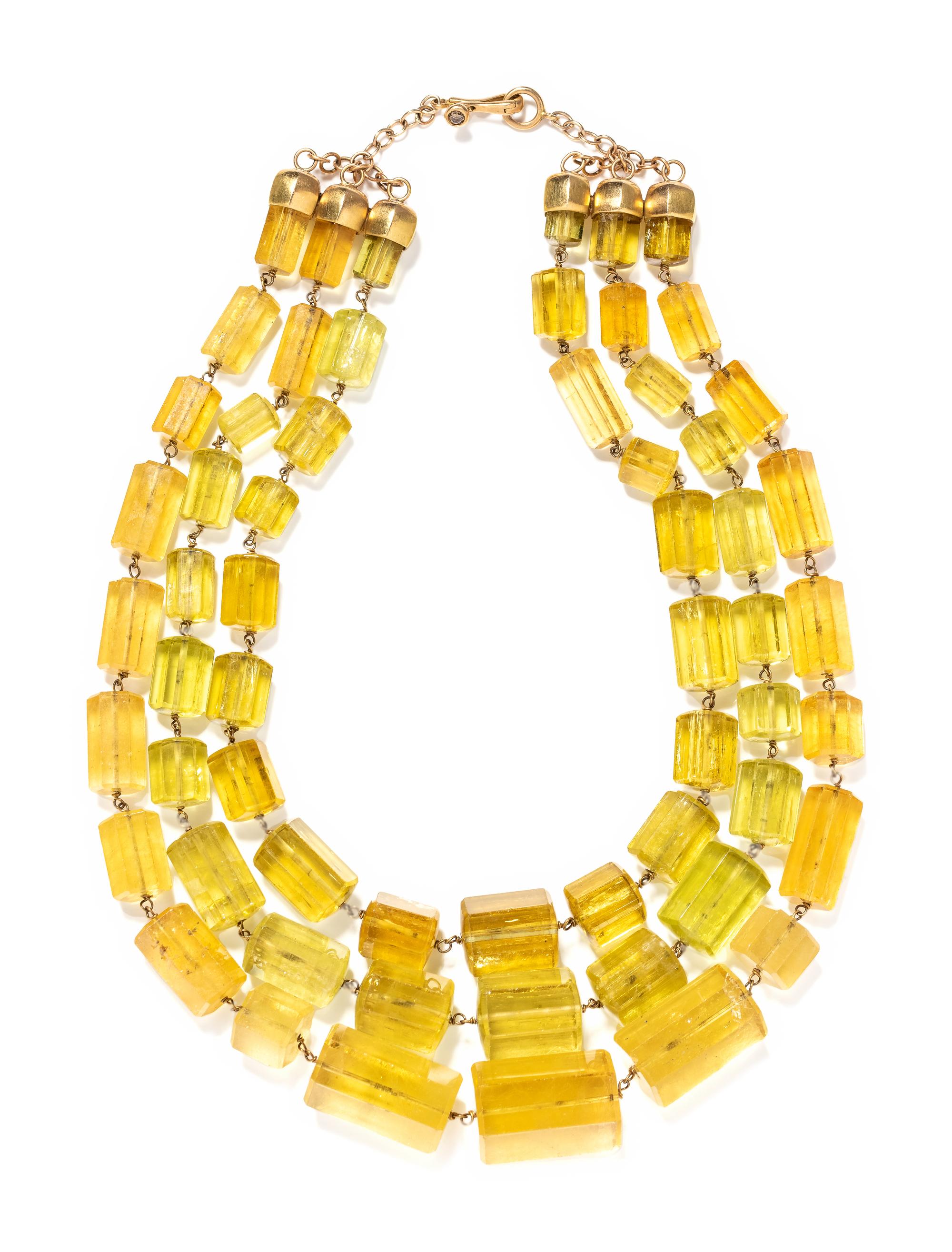 ANGELA PINTALDI, HELIODOR BEAD NECKLACE