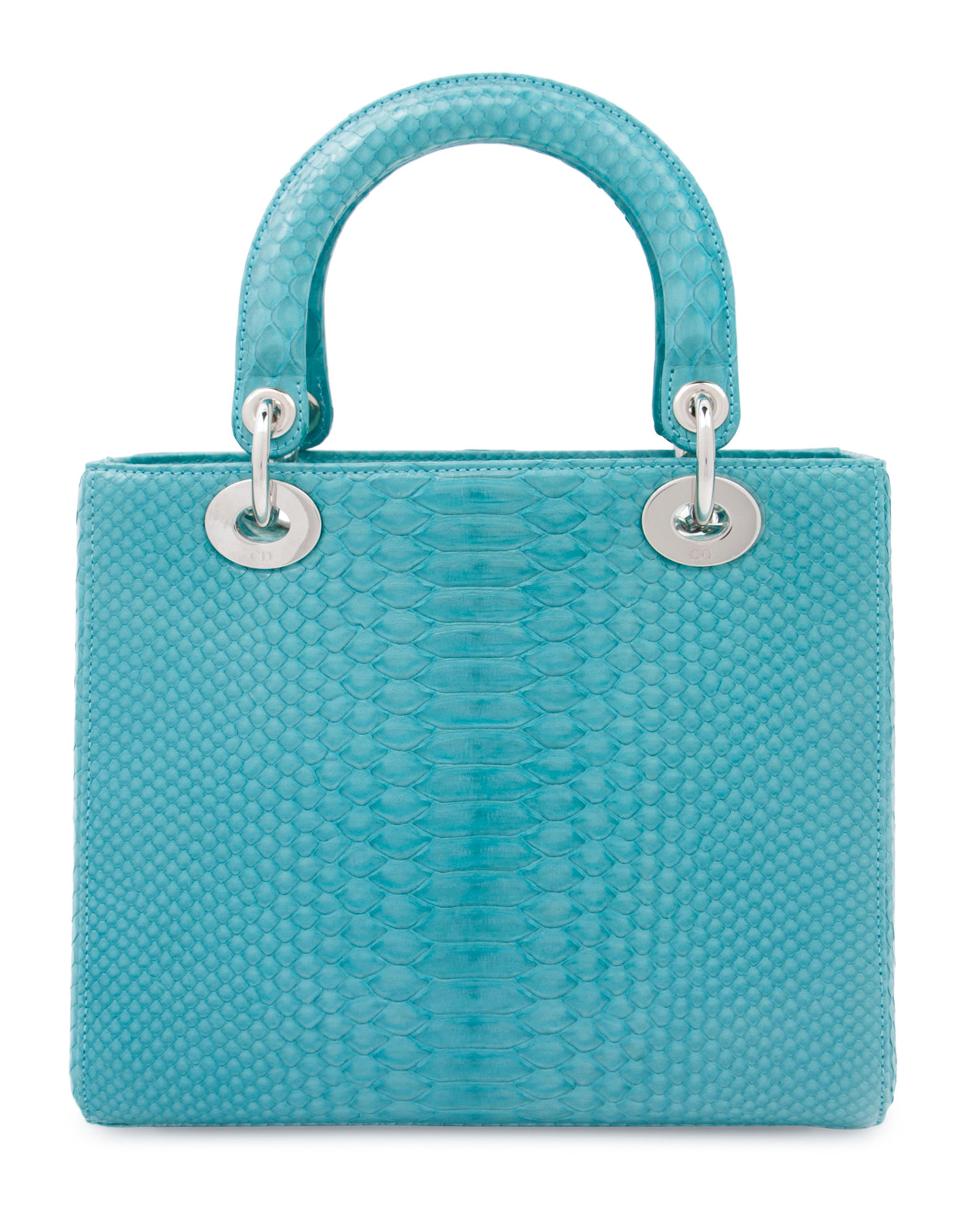 Christian Dior Light Blue Python Small Lady Dior Bag, 2011