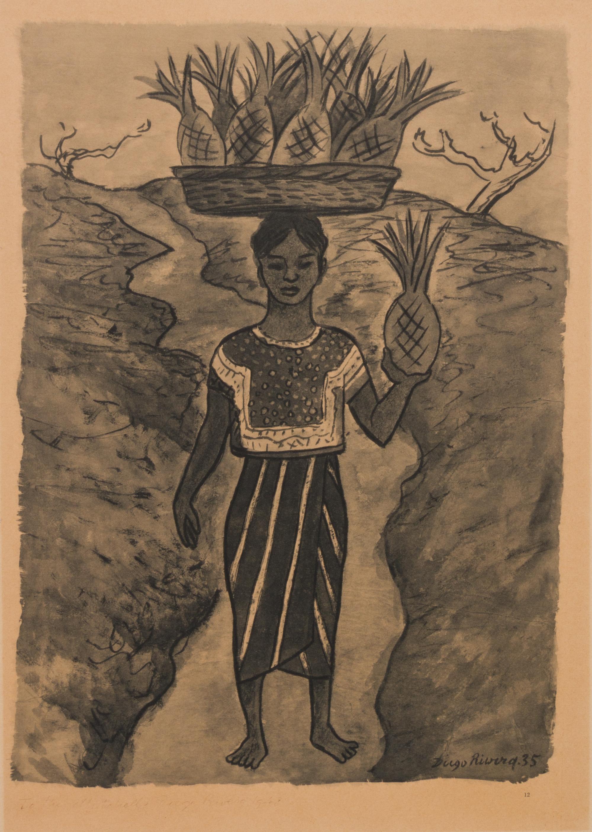 After Diego Rivera, (Mexican, 1886-1957), Acuarelas, 1935-1945 (portfolio of 19 of 25 lithographs with original jacket)