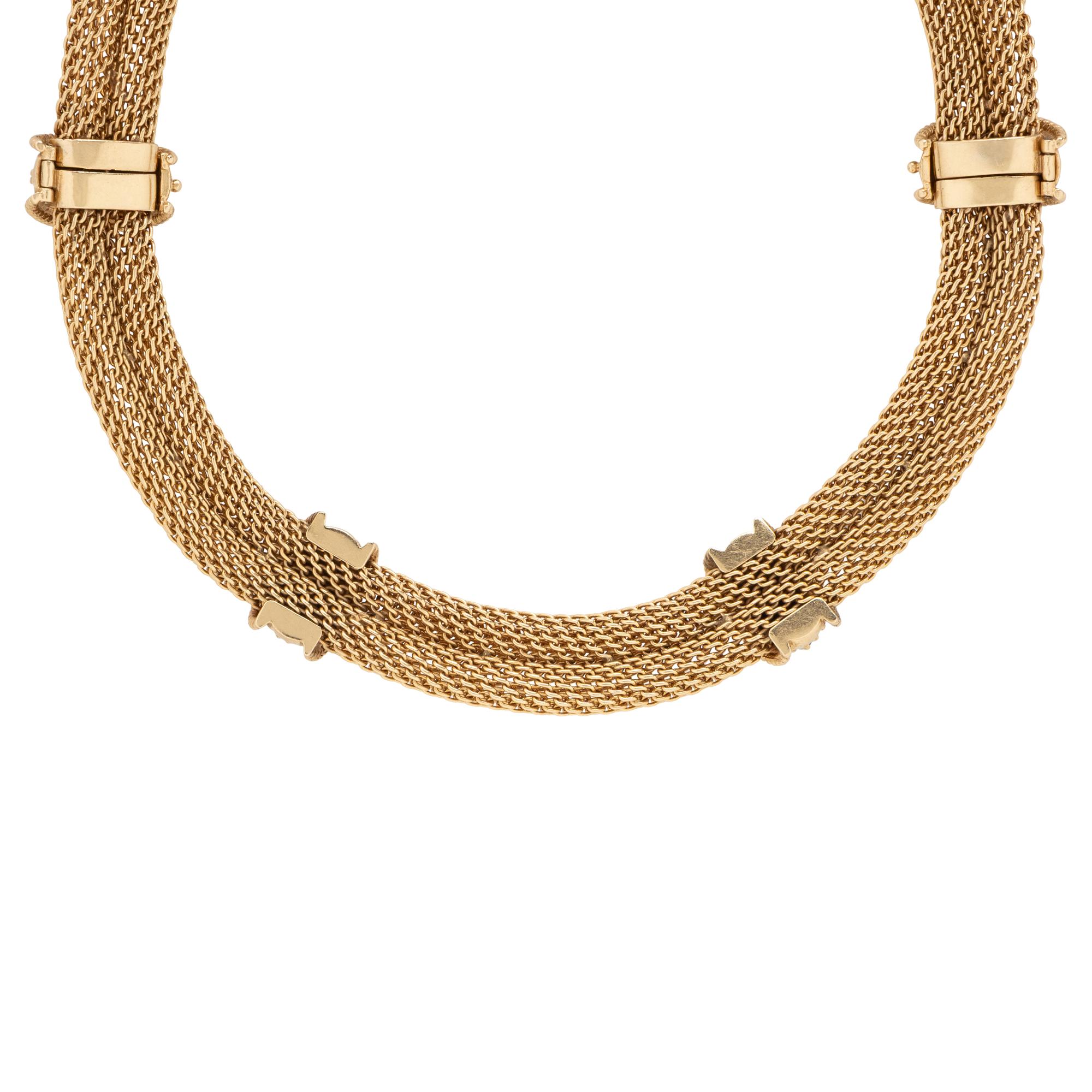 Yellow Gold and Turquoise Convertible Necklace