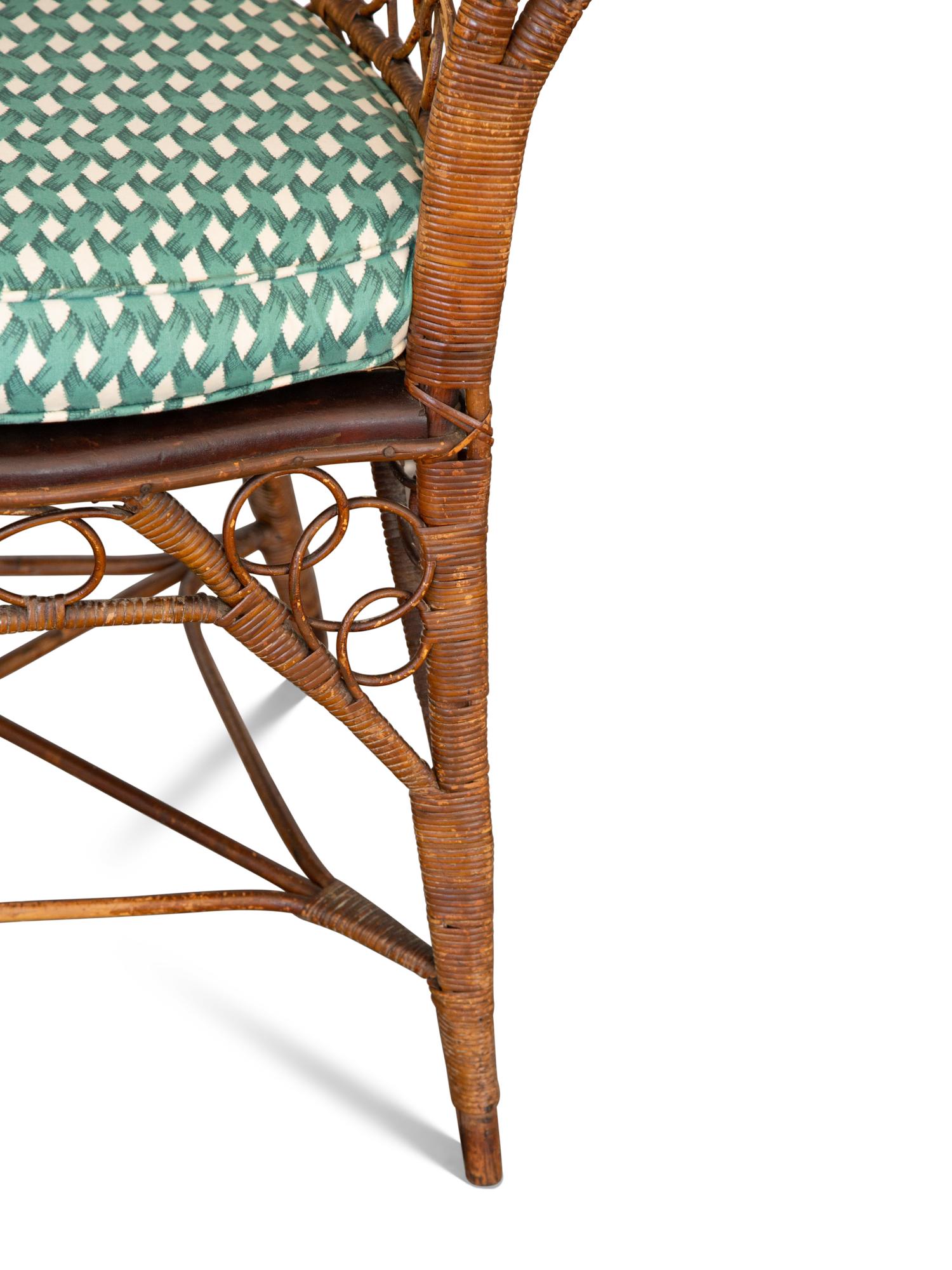 Two Rattan Armchairs