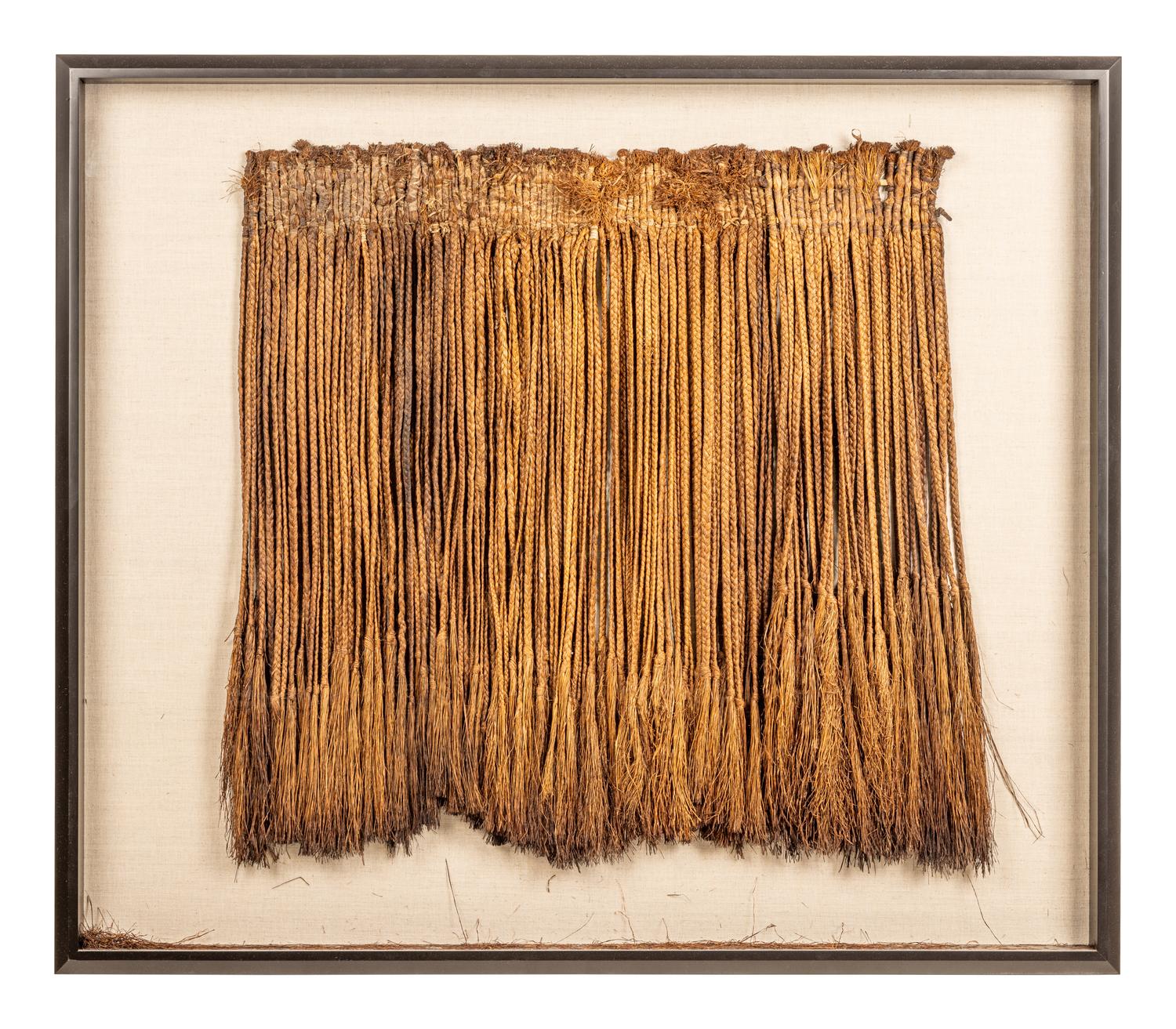 A Papua New Guinea Raffia Ceremonial Skirt