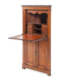 A Continental Fruitwood Corner Secrétaire à Abattant