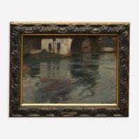 Frits Thaulow (Norwegian, 1847–1906) The Boathouse