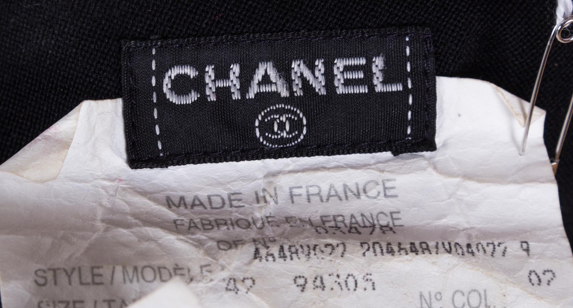 A Chanel Black Wool Single Breasted Jacket,